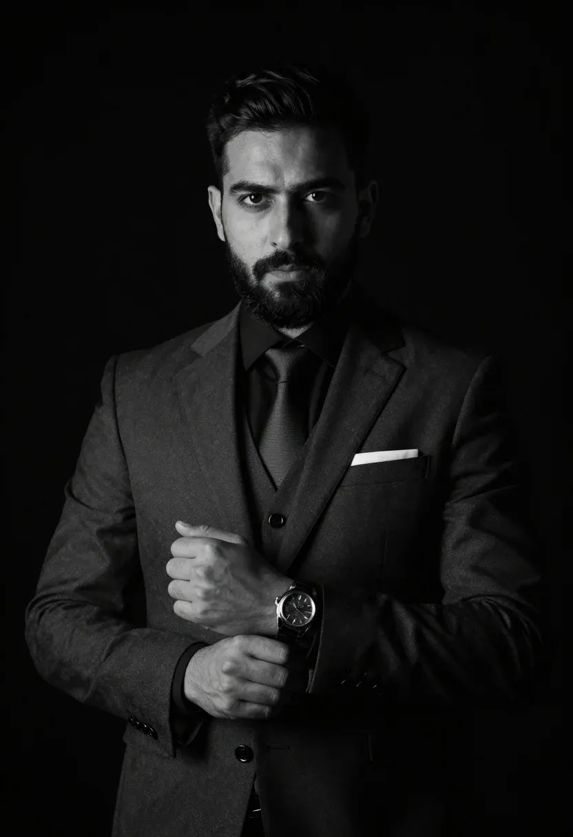 Wristwatch In Fashion Portrait