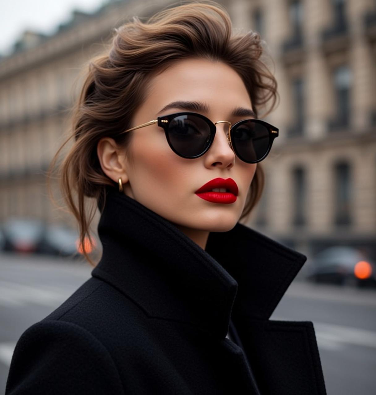 Luxury Brown Styled Fair Black Coat Sunglasses