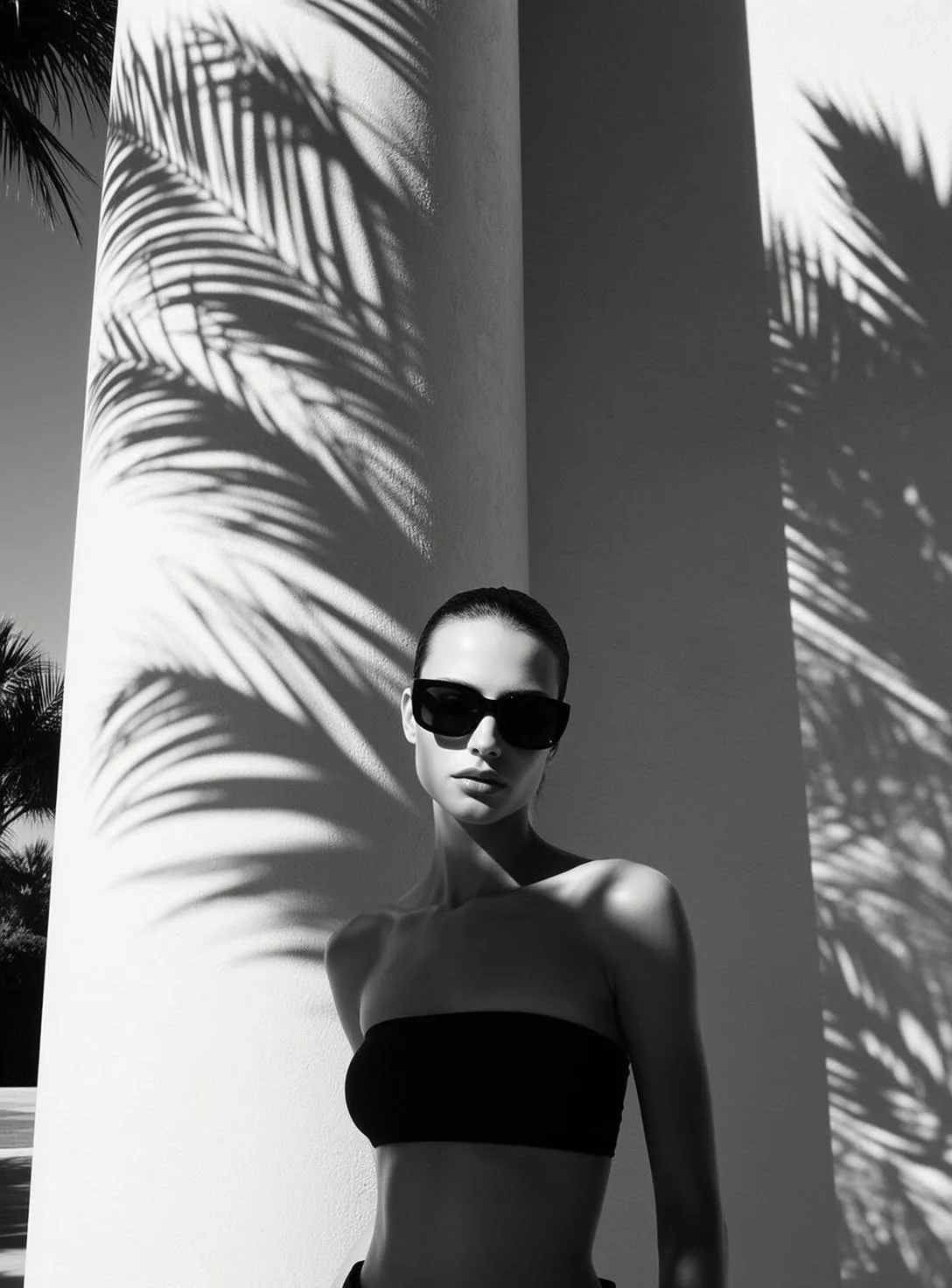 Sunglasses In A Fashion Portrait