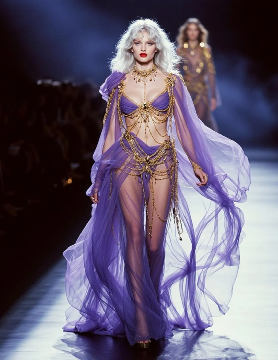 Purple Chain Runway Walk