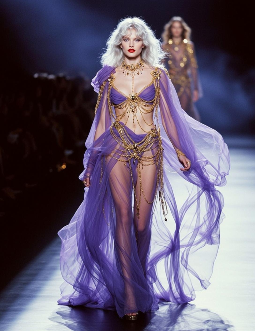 Purple Chain Runway Walk