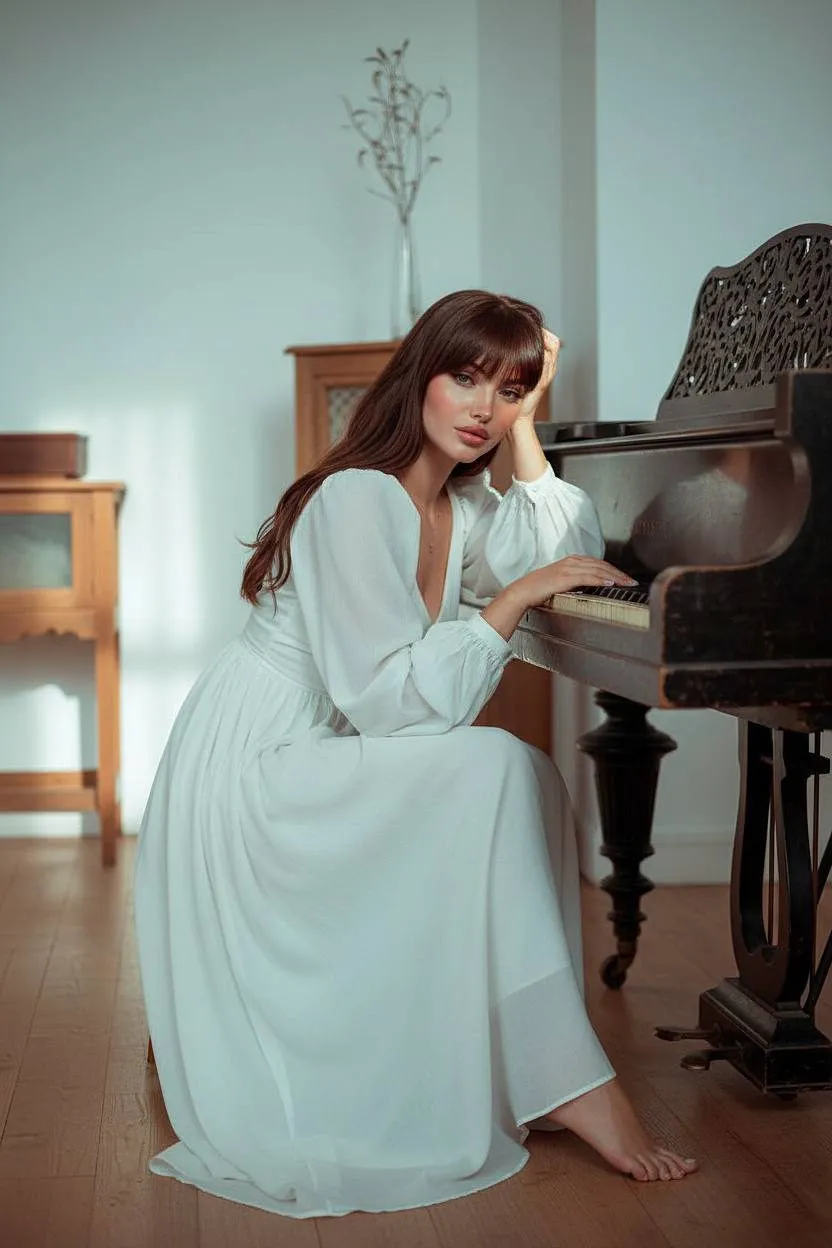 Makeup And Melancholy Vintage Portrait