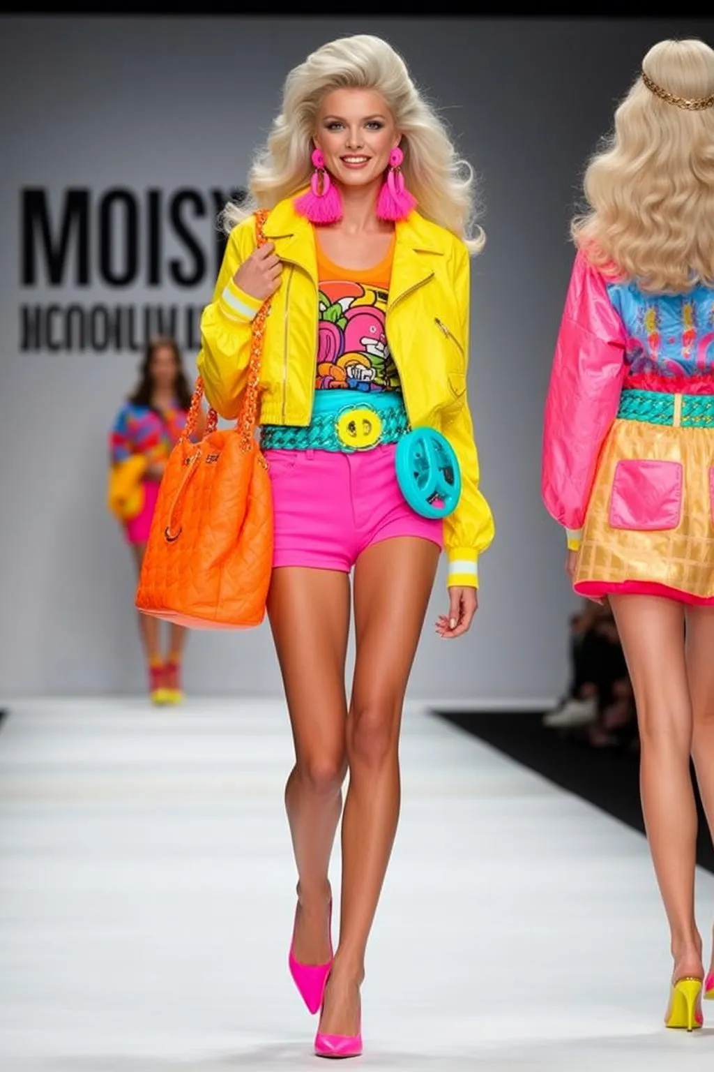 Orange Tee Pink Runway