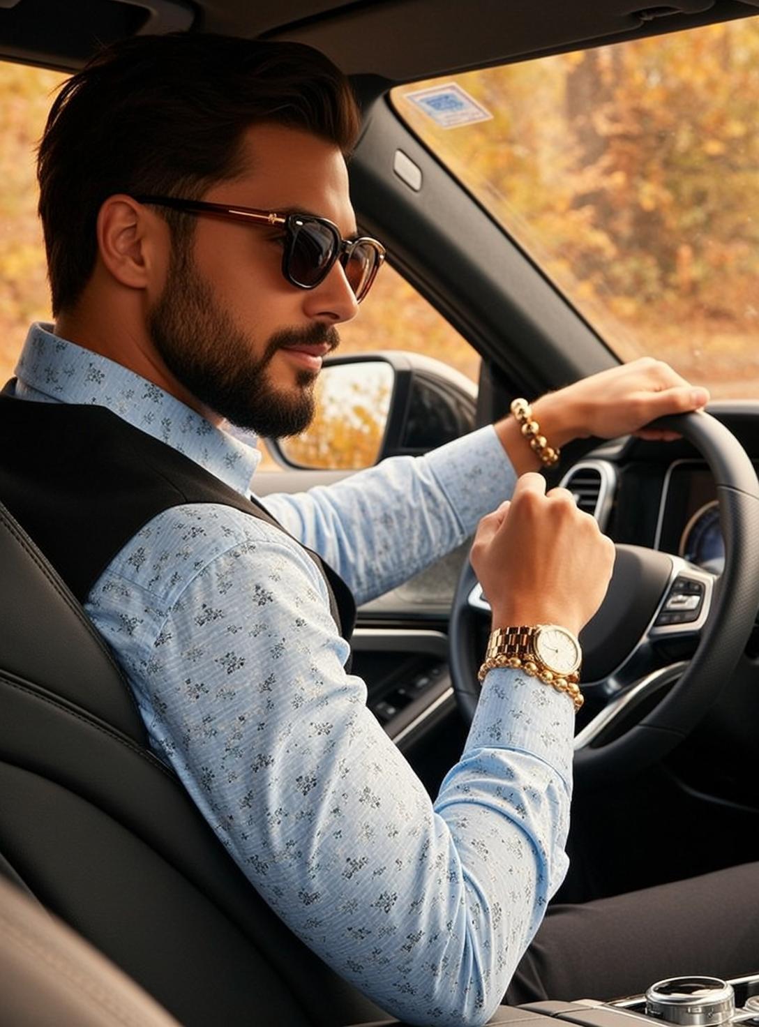 World Seated Driver Seat Car Holding Steering