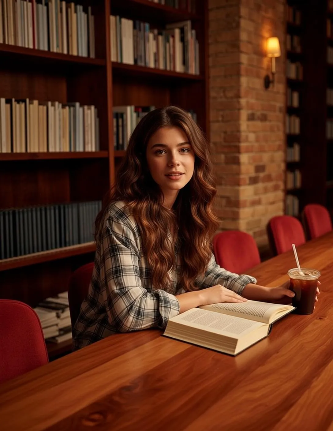 Library Book And Coffee