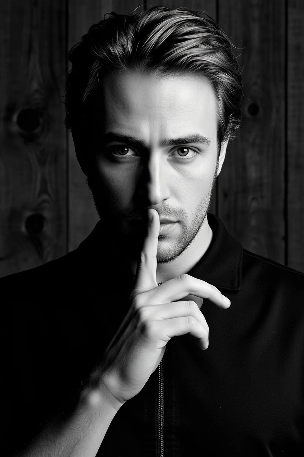 Medium Shot Portrait Man With Dark Styled Hair Short Beard