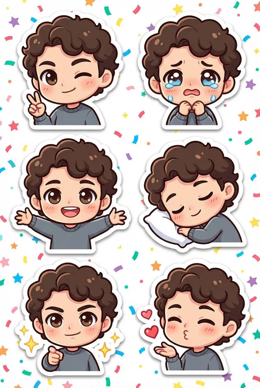 Chibi Person Emoji Sticker Pack