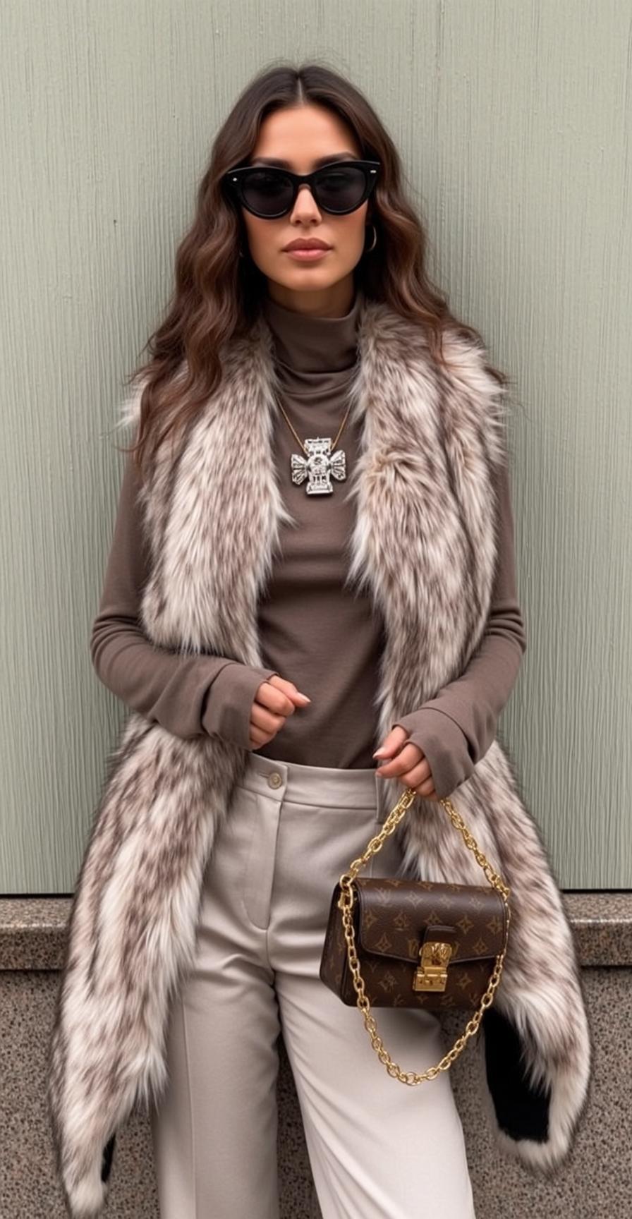 Luxury Young Long Wavy Dark Brown Fair