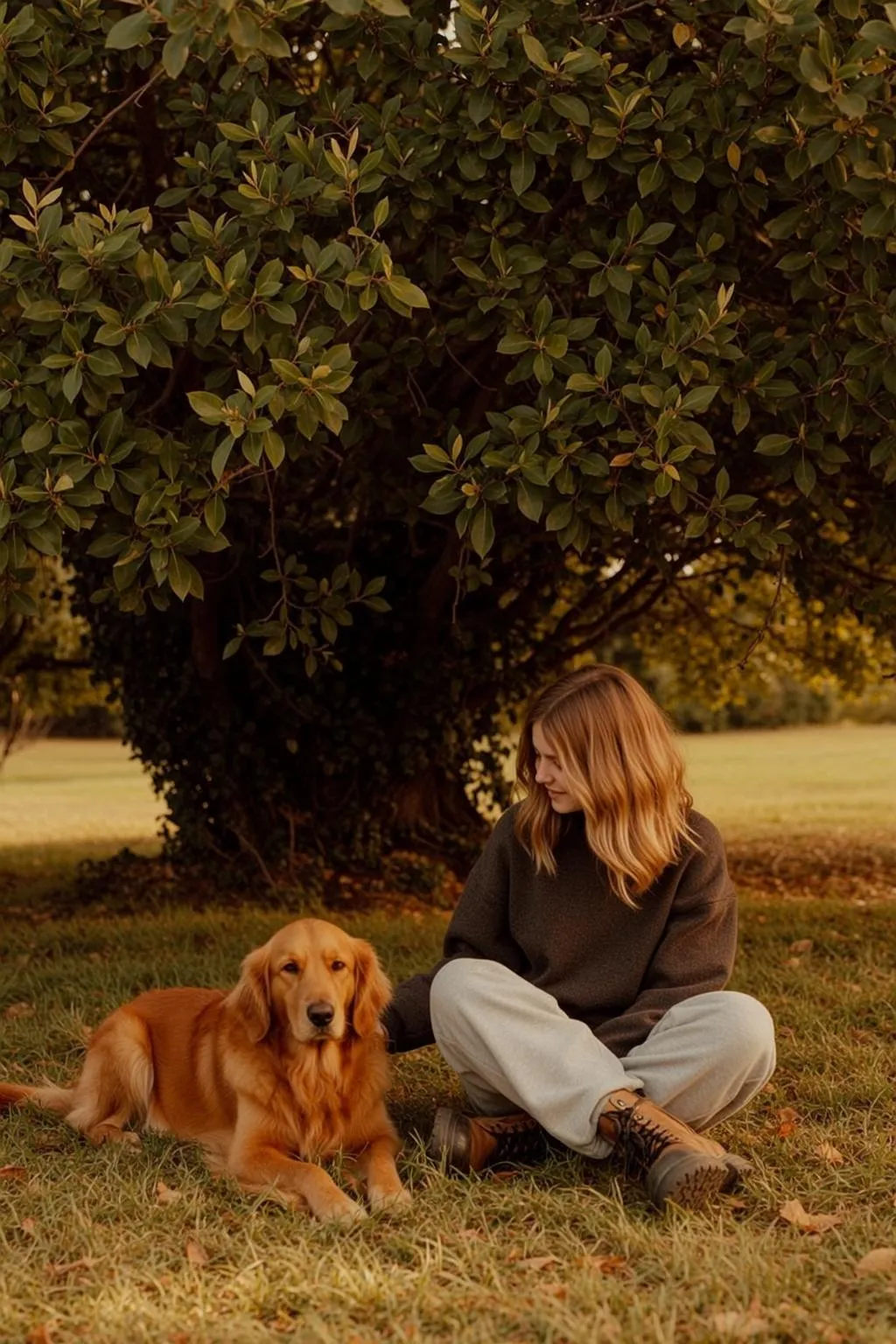 Golden Retriever Park Sweater