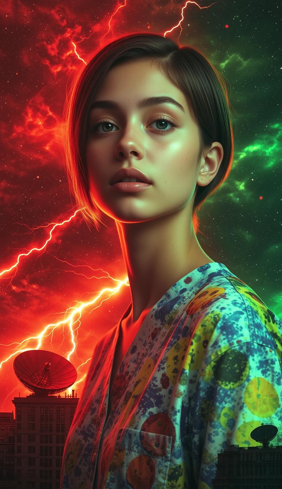 Cosmic Landscape Pattern Shirt