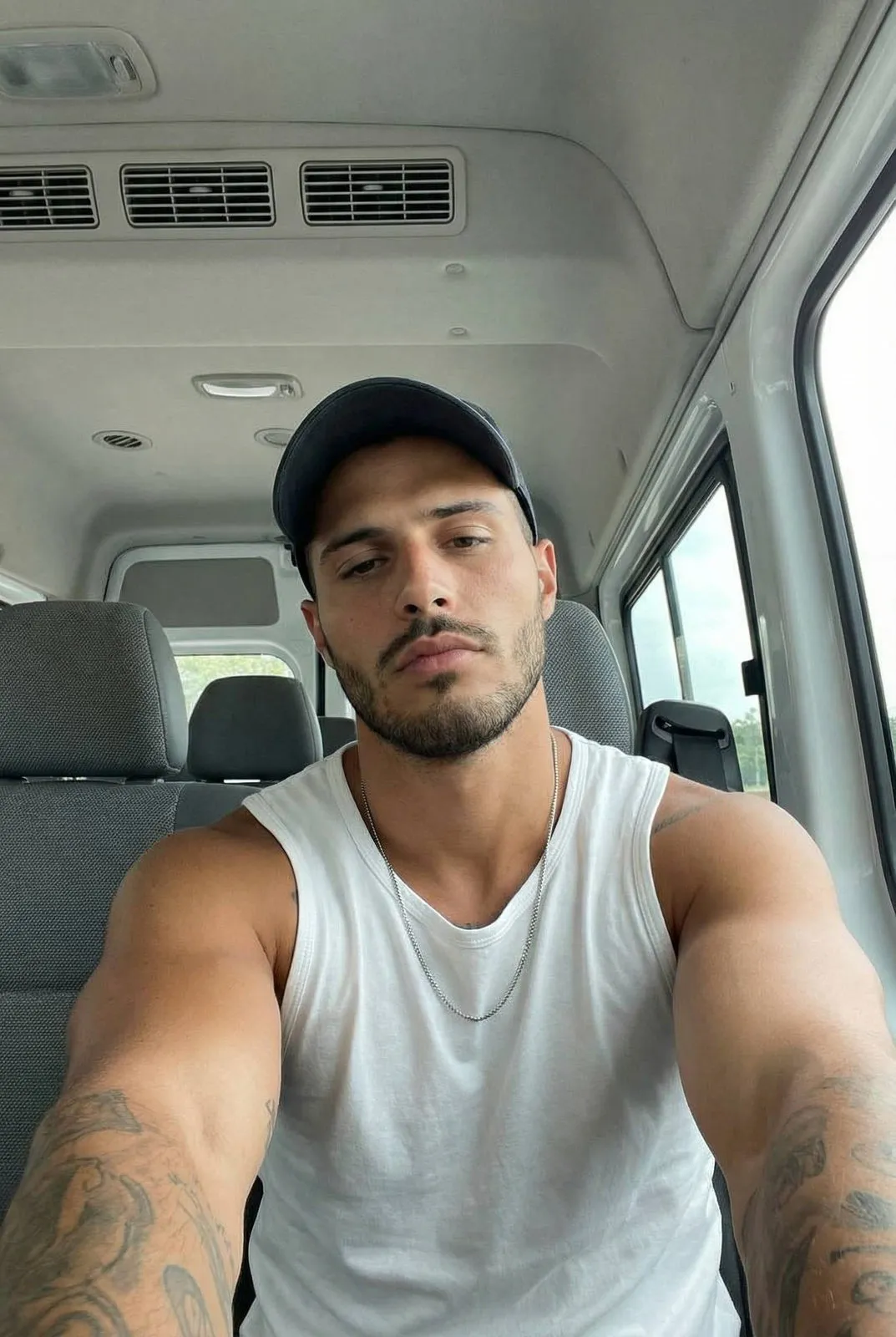 Necklace In An Upward Angle Van Selfie