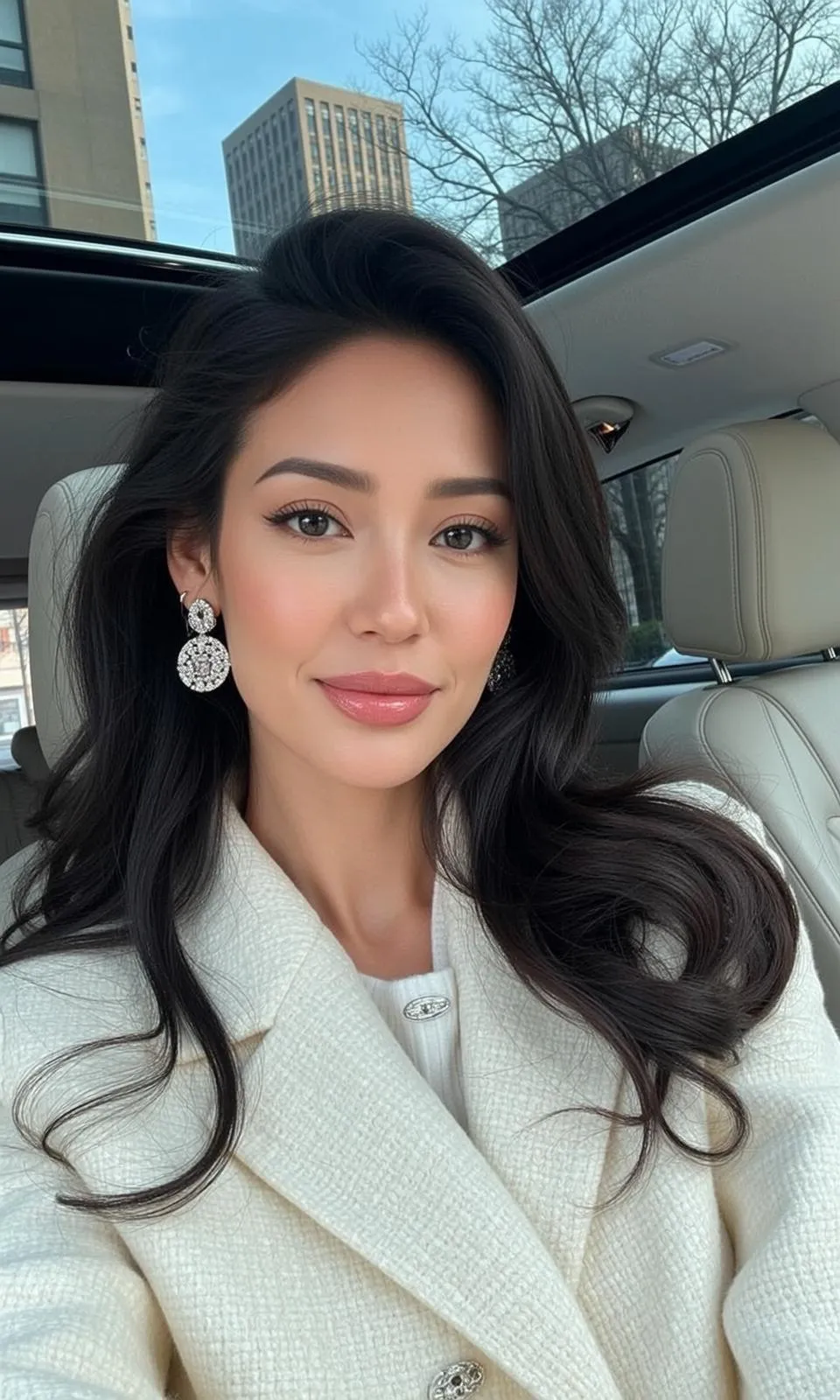 Earrings By A Car