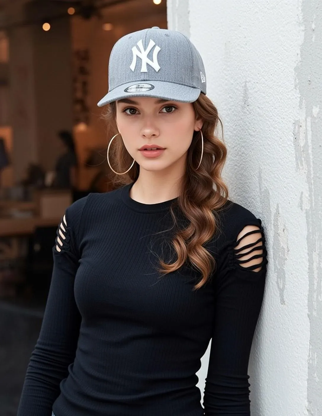Earrings By A Wall