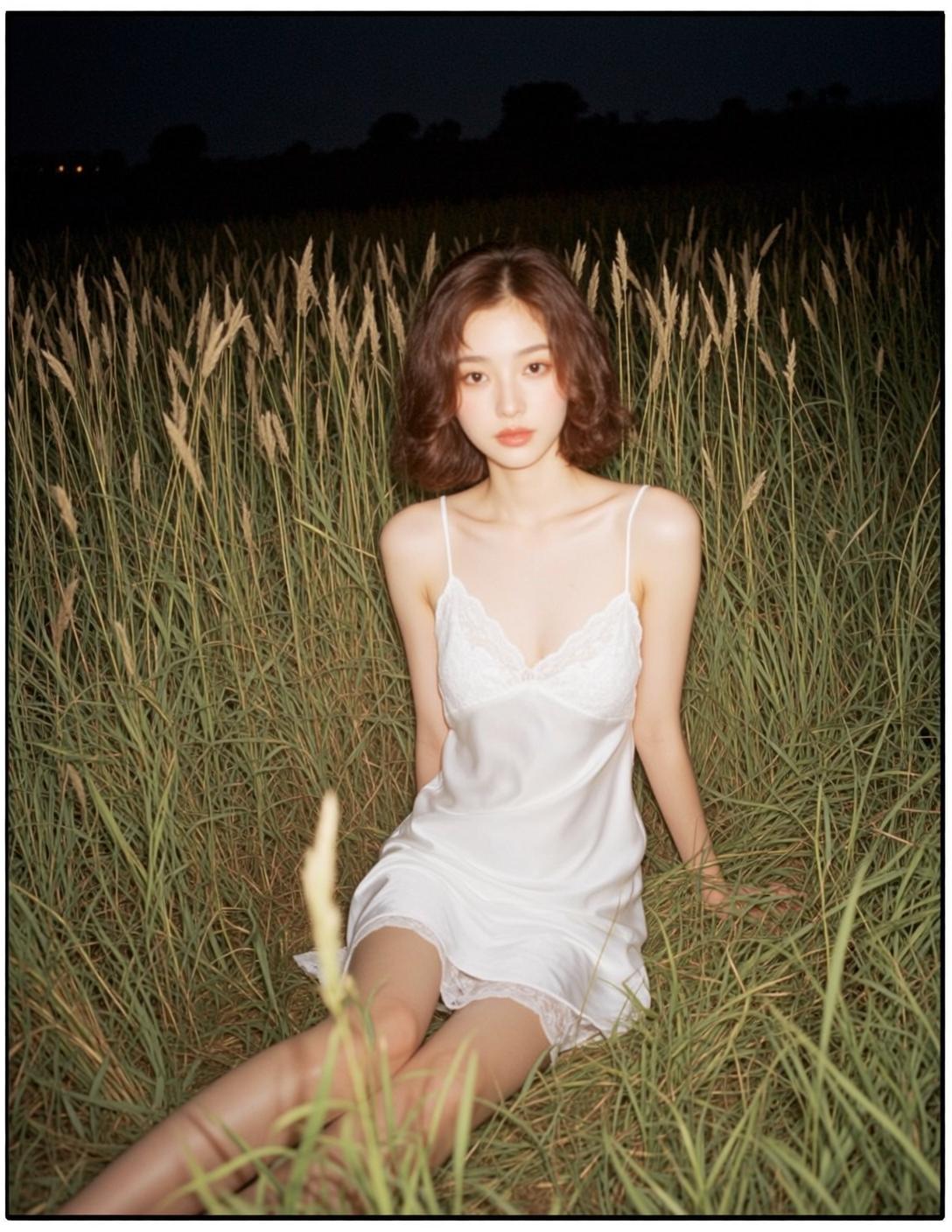 Fairycore Young Short Wavy Brown Fair White