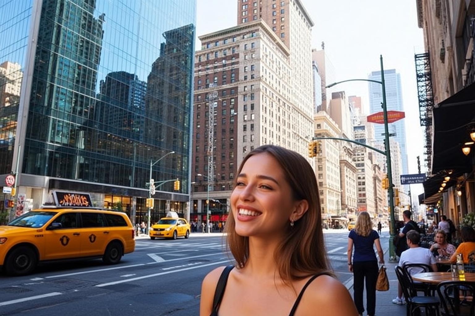 Bright Smile Off Center Portrait