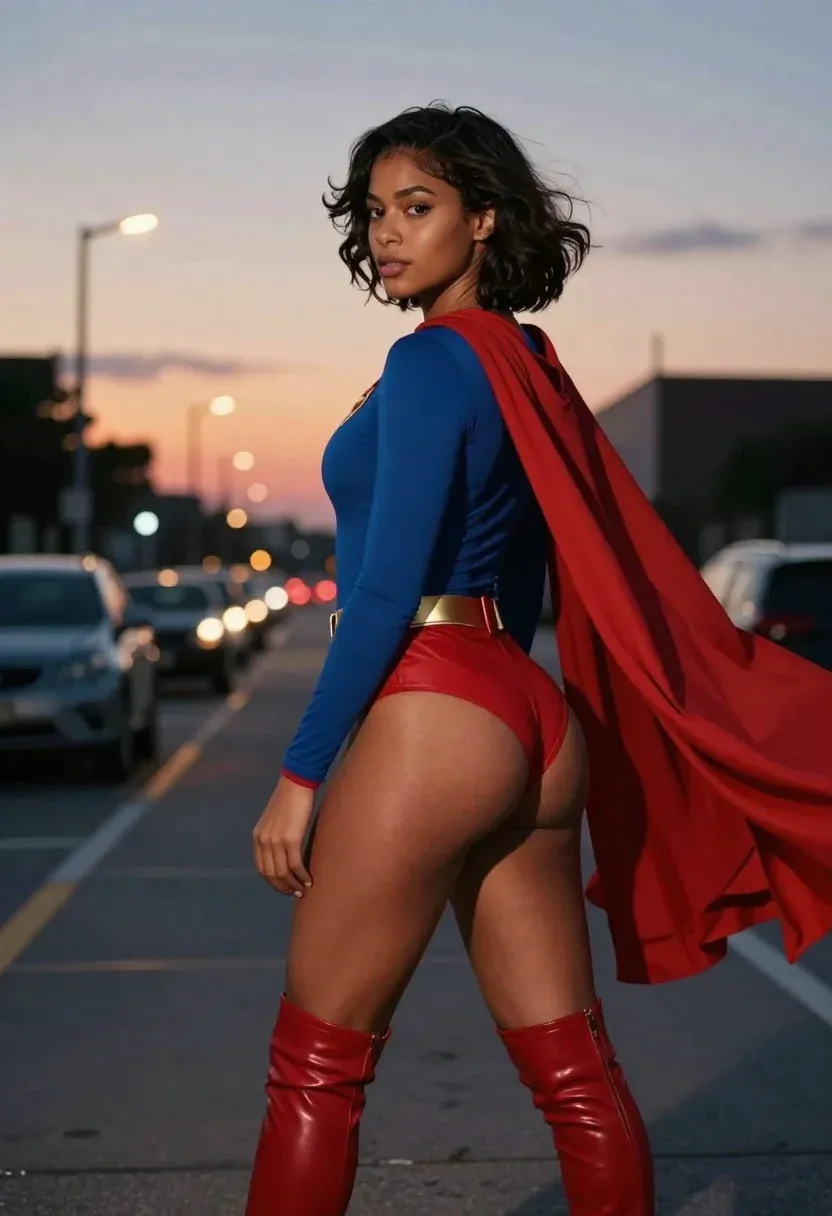 Subject Confident Woman With Dark Skin And Short Wavy Hair