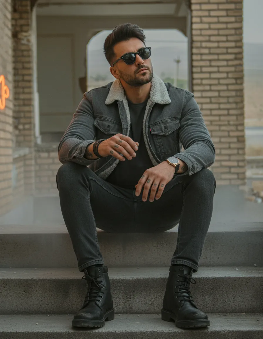 Bracelets And Wristwatch In Street Portrait