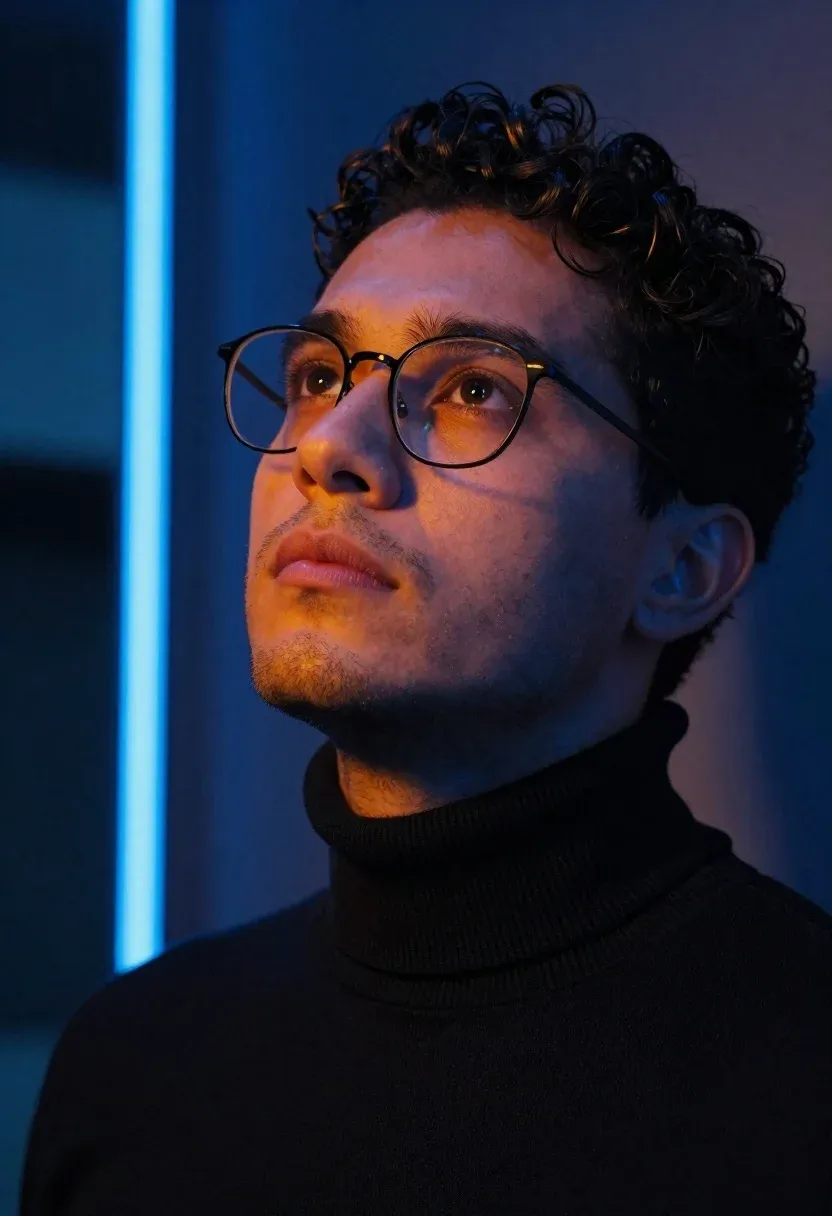 Glasses In A Fashion Portrait