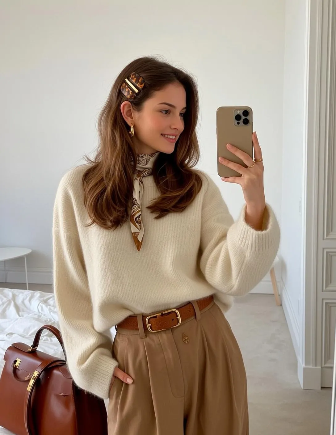 Earrings And Rings In Bedroom Portrait