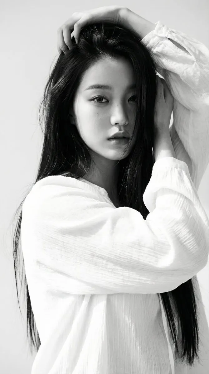 Serene Woman White Blouse Natural Light Fine Art
