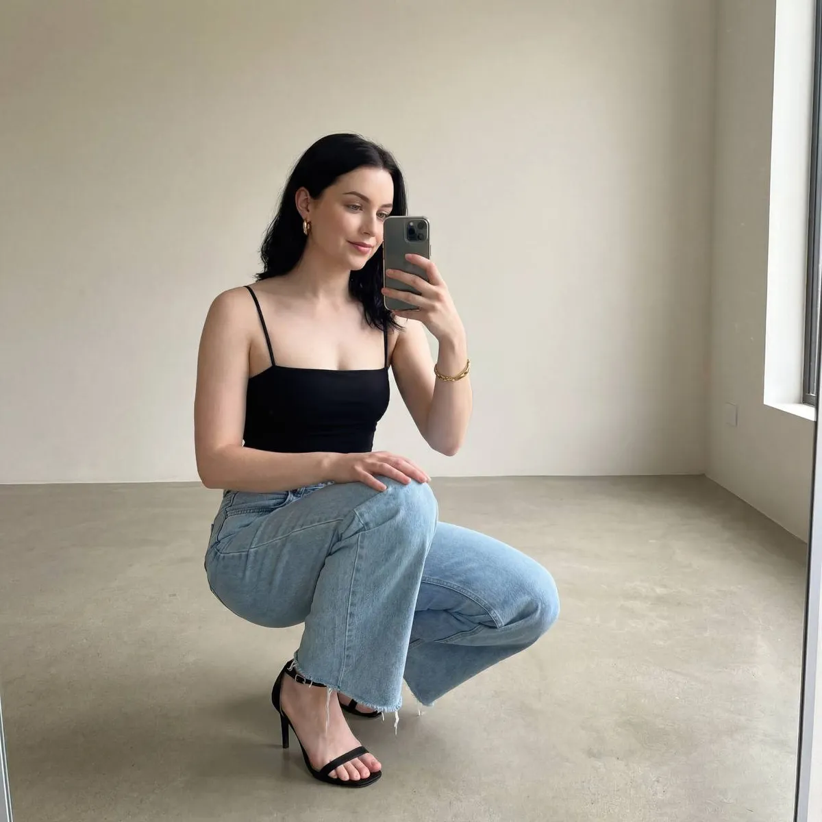 Earrings And Bracelets With Strappy Top