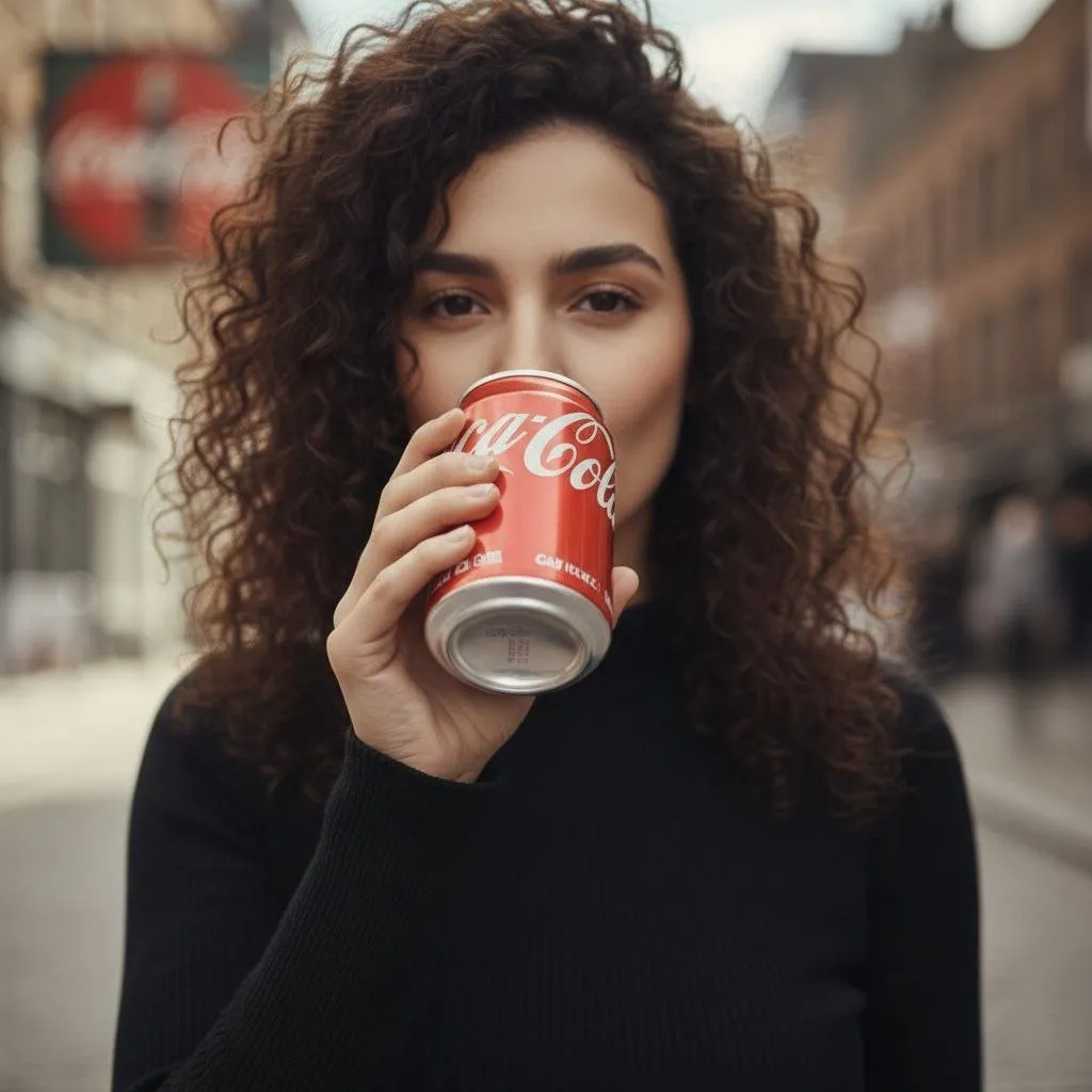 Cinematic lifestyle video shot on a city street with soft background blur. A sty