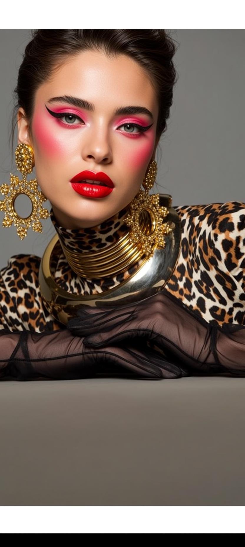 Makeup Photorealistic Young Her Head Tilted Slightly