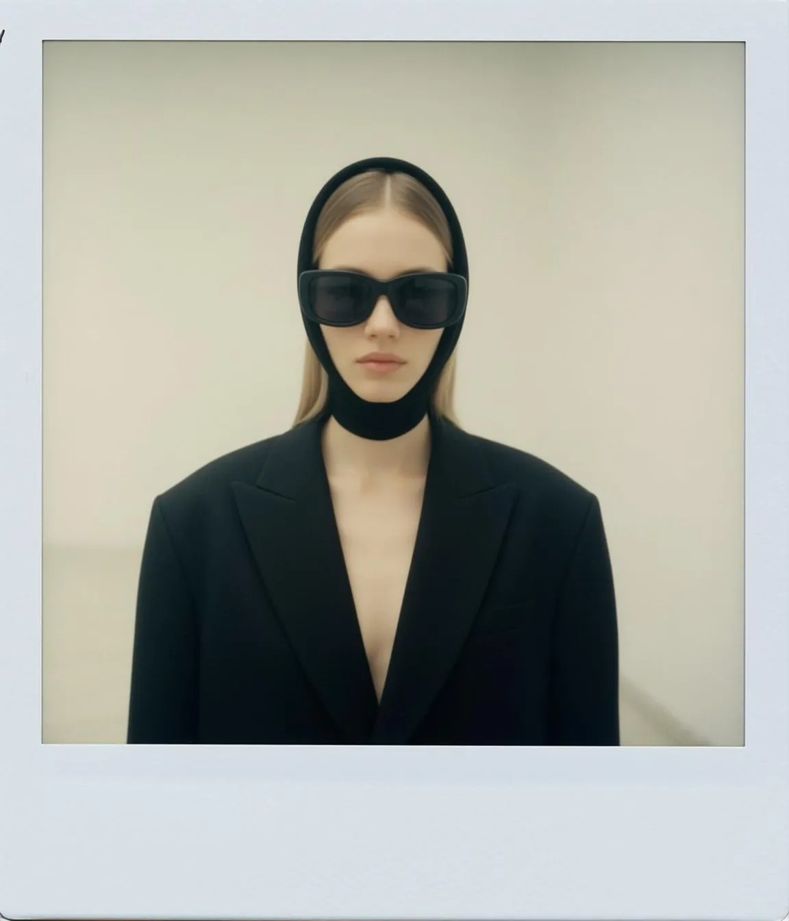 Black Blazer Sunglasses Minimal Look