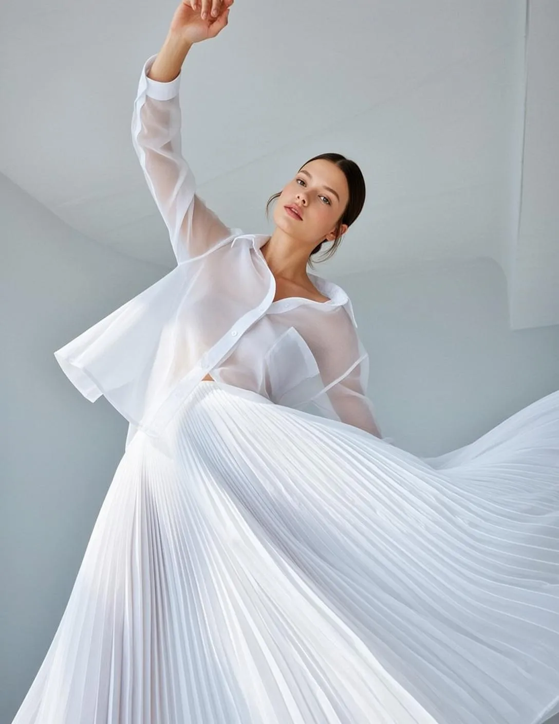 Explore Captured Dynamic Upward-angled Her Body Positioned