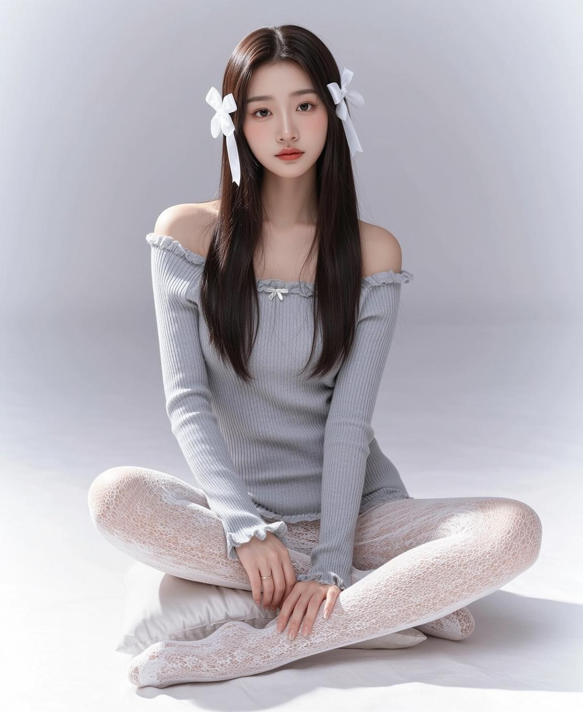 Fairycore Young Long Dark Brown Straight Fair