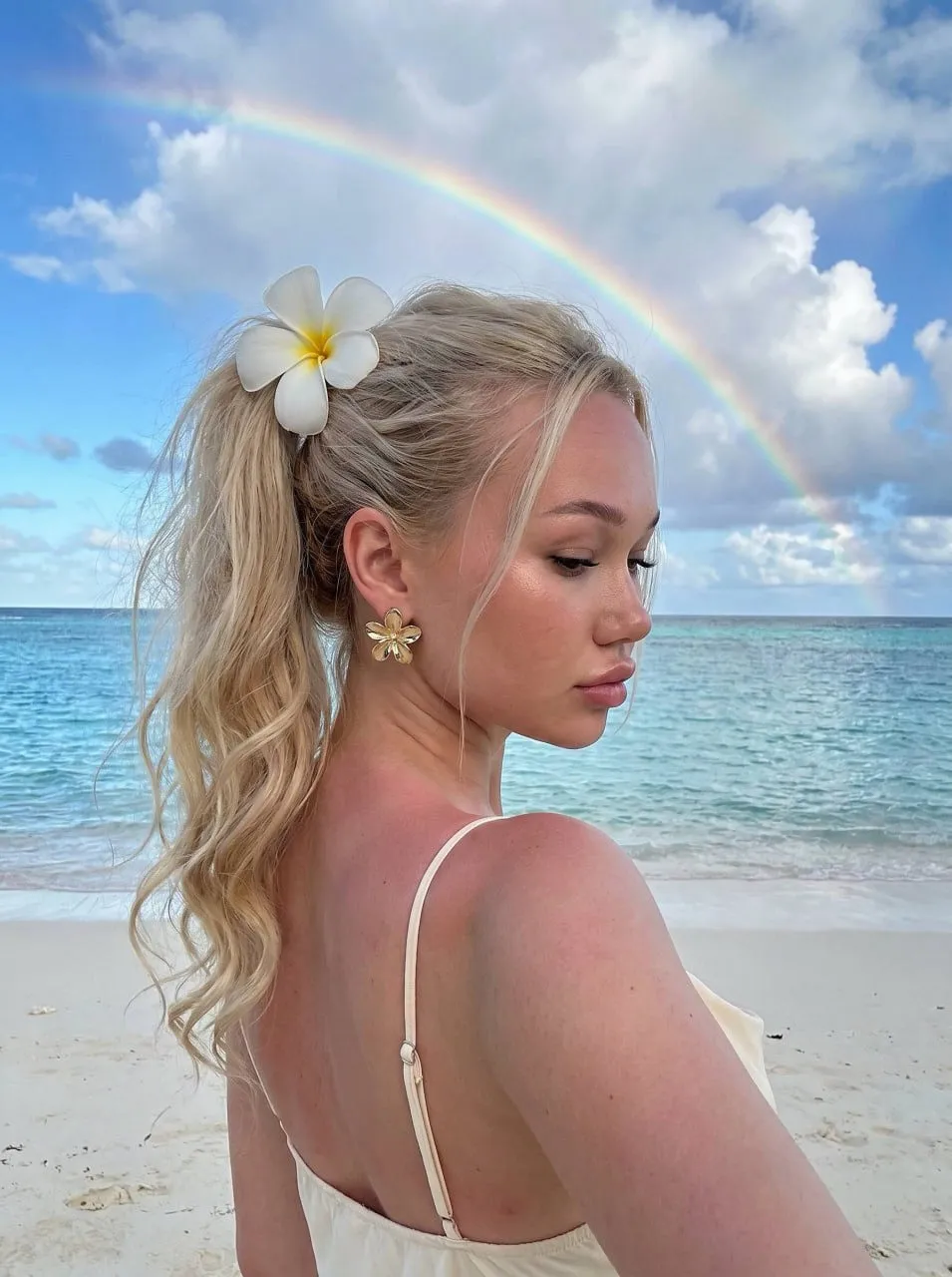 Earrings In Selfie Portrait