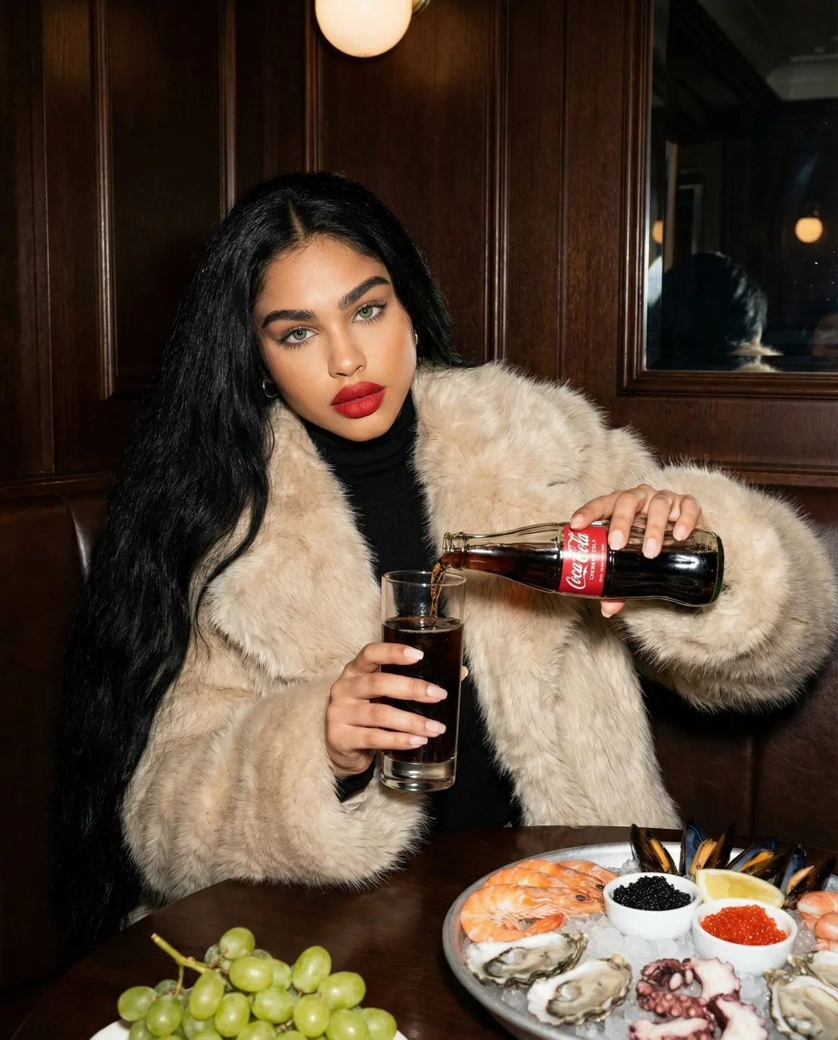 Makeup And Cozy Dining Scene
