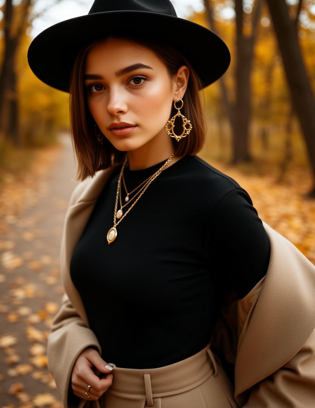 Autumn Young Short Brown Bob Fair Black