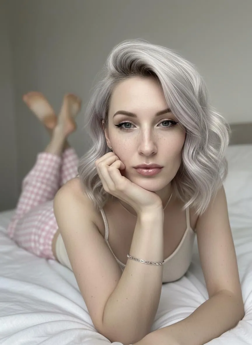 Necklace And Bracelets In Styled Portrait