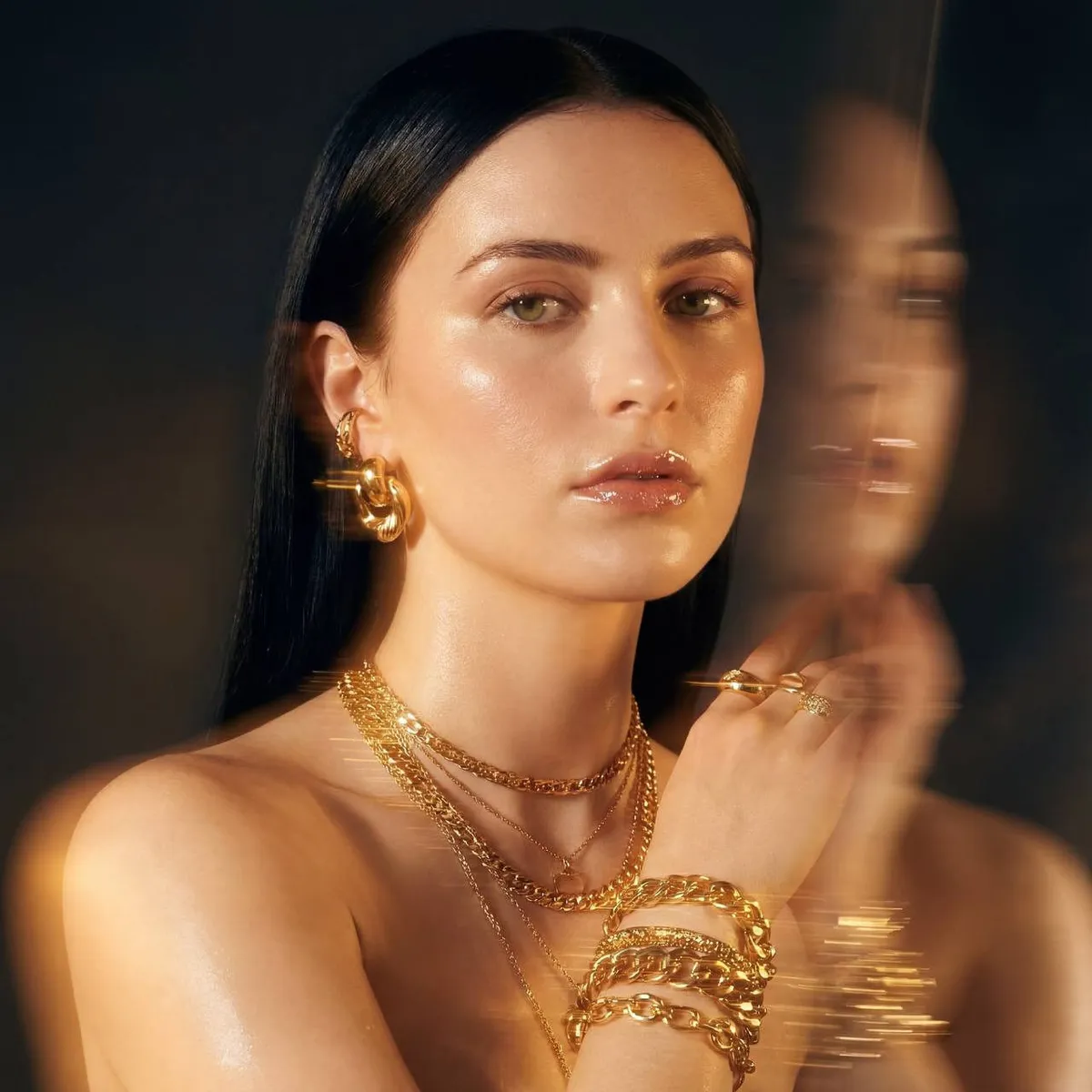 Jewelry Glow Editorial Portrait