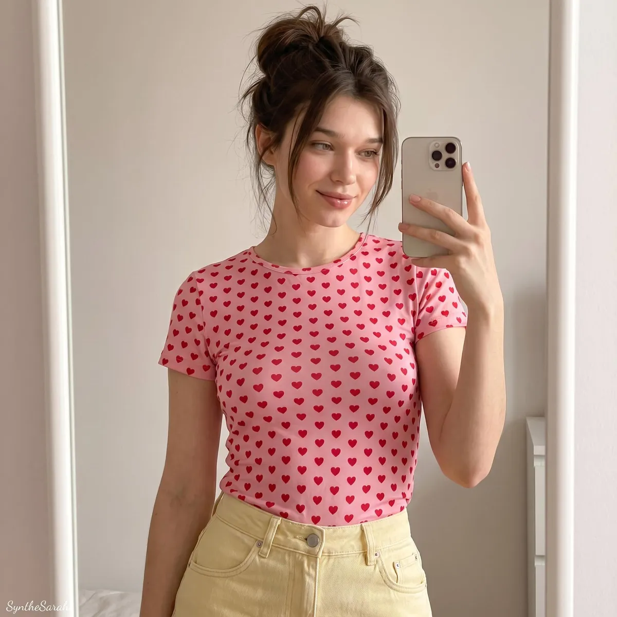 Makeup In Mirror Selfie