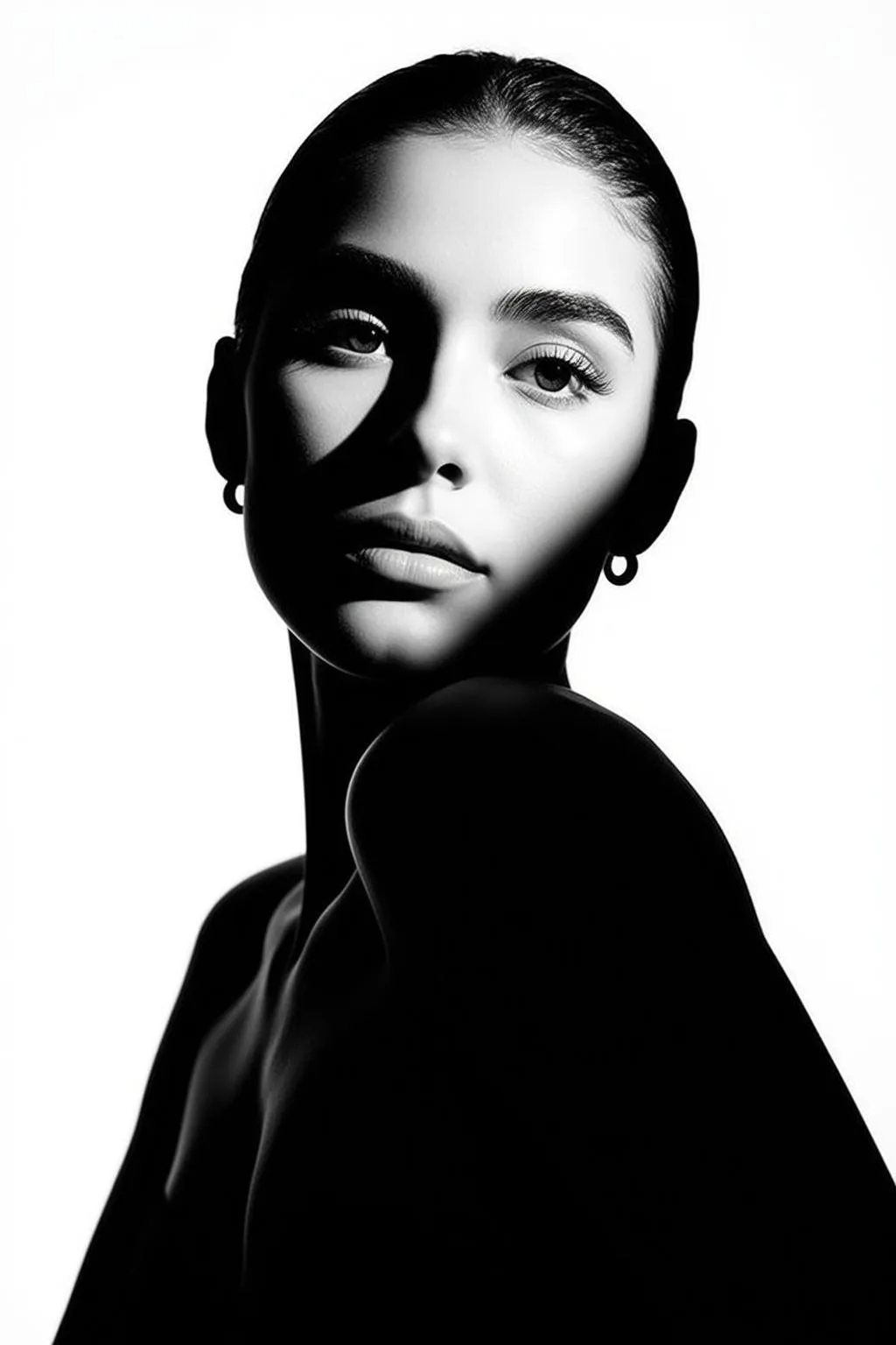 Earrings In Styled Portrait