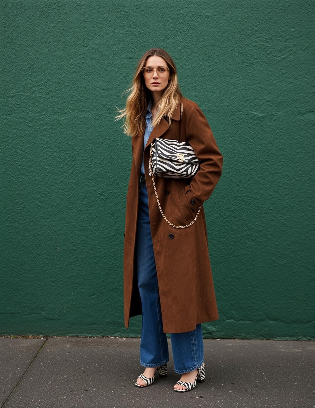 Denim Shirt Suede Trench Street