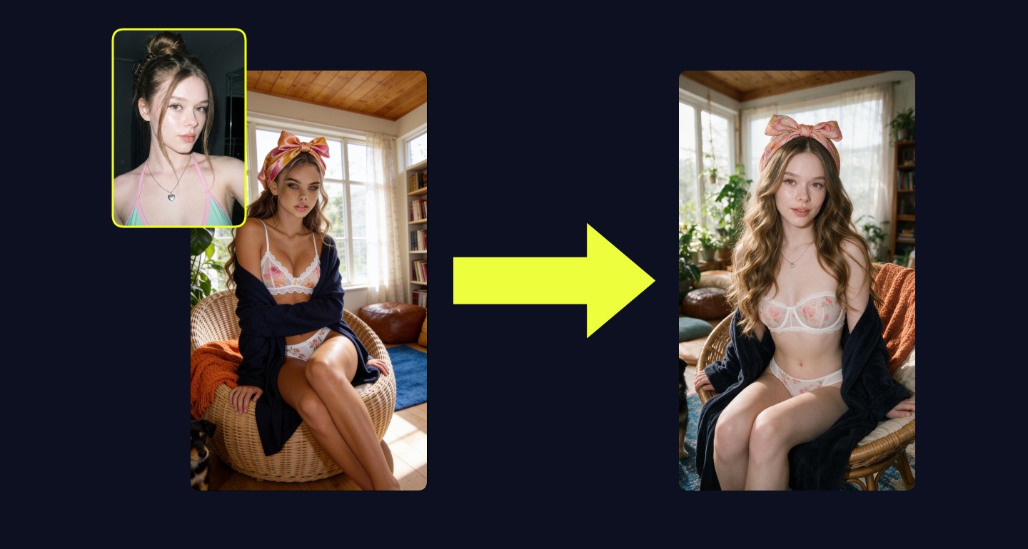Mila remix walkthrough for Boho Sunroom Woman In Floral Bralette Silk Headscarf