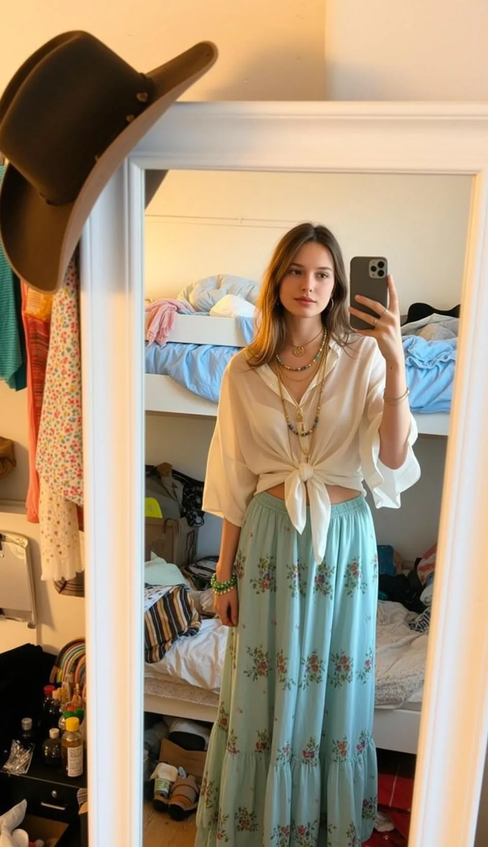 Necklace And Bracelets In Bedroom