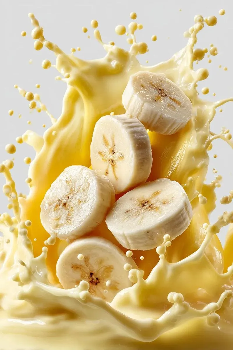 Orange Slices Falling Into Milk Splash Studio