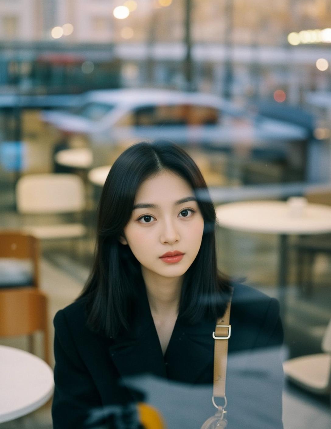 Woman In Black Blazer Soft Light