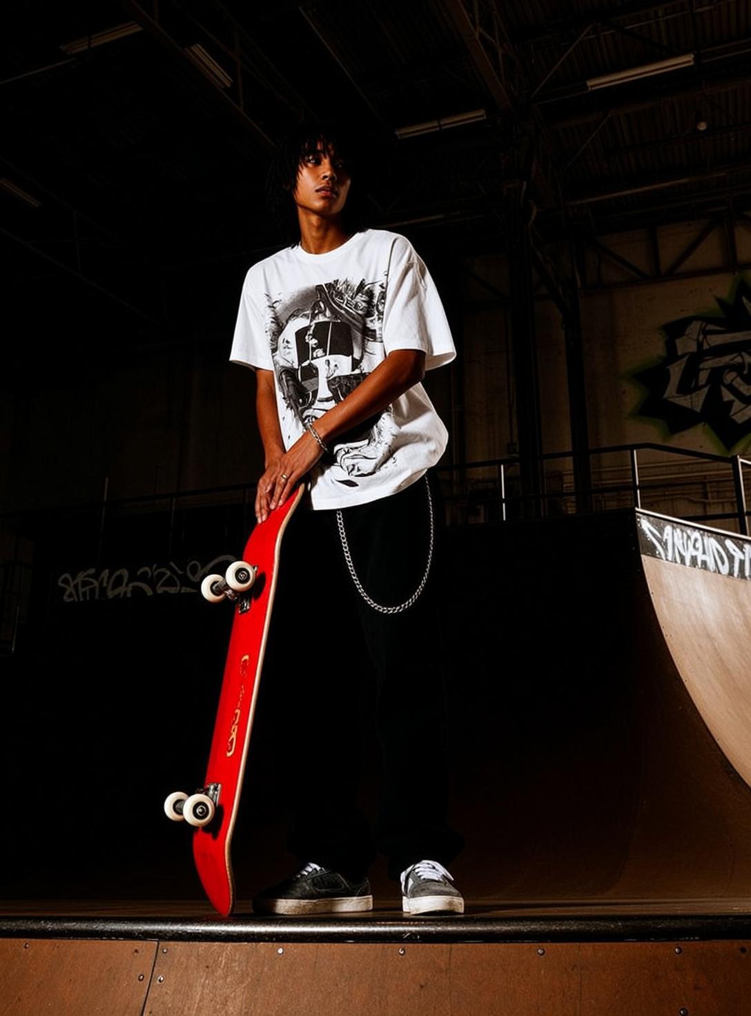 Indoor Ramp Skateboard Stance