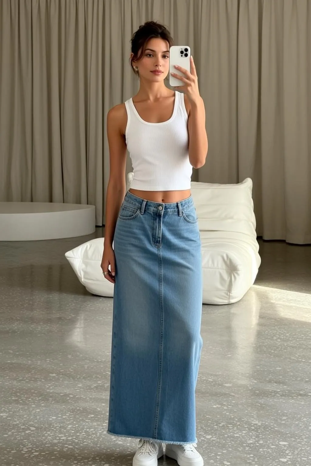 Casual Young Dark Brown Updo Fair White