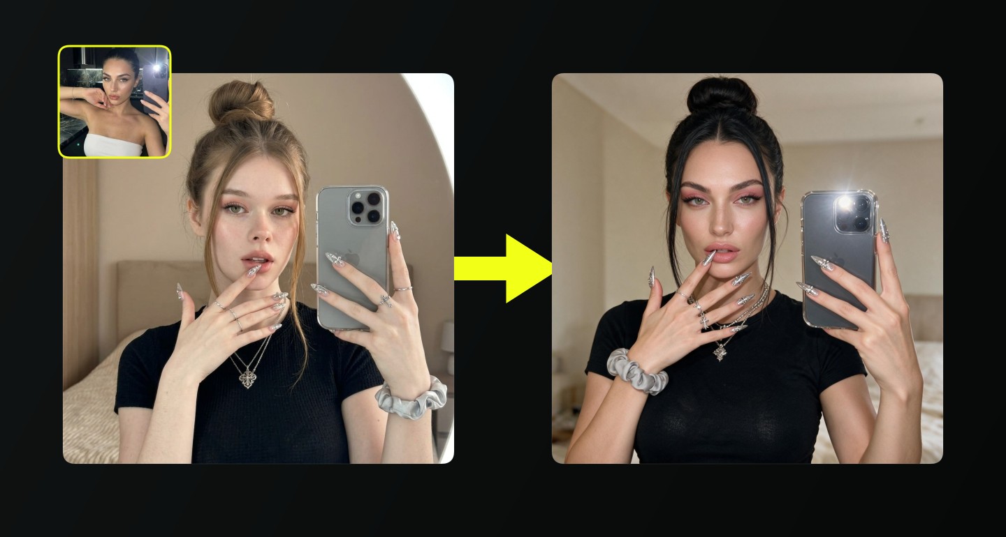 Lily remix walkthrough for Selfie Mirror High Bun Stiletto Nails