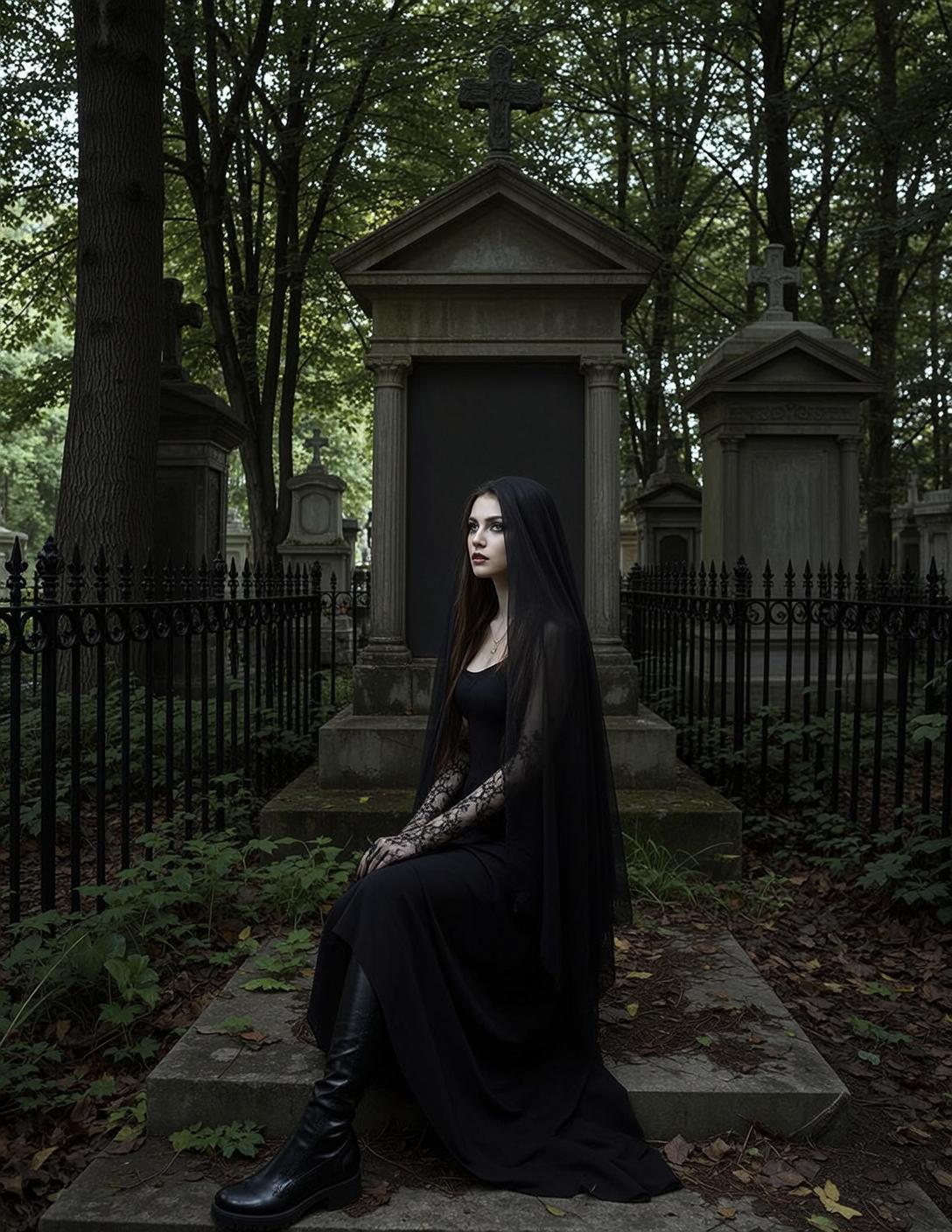 Tombstone Veil Portrait
