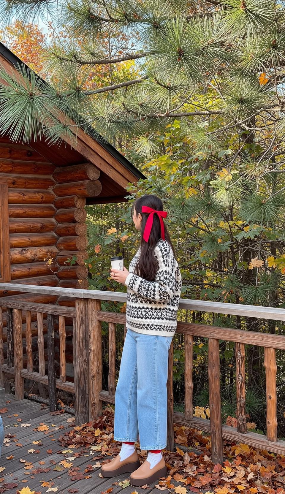 Cabin Porch Coffee Outfit