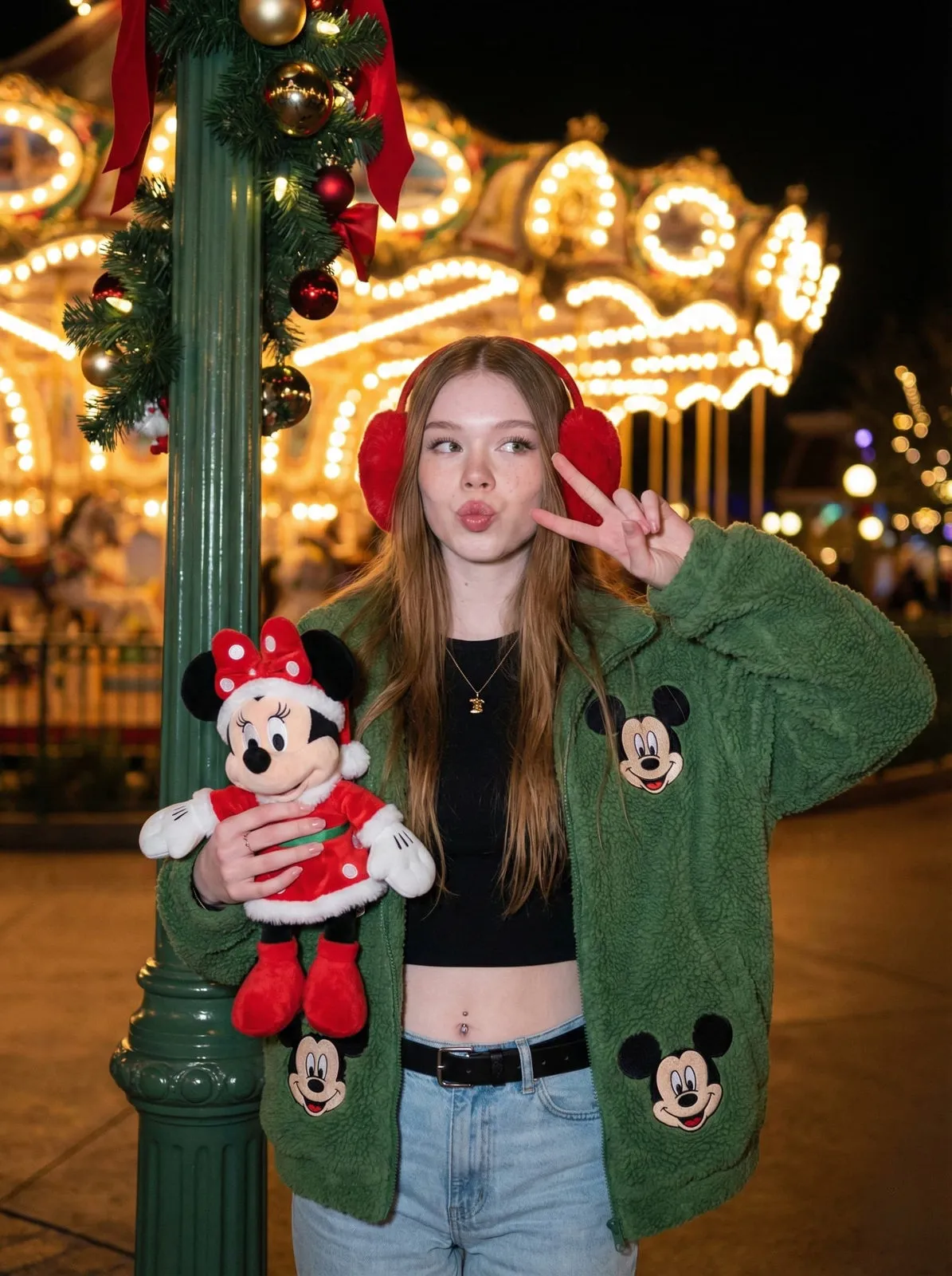 Piercings And Necklace In The Park