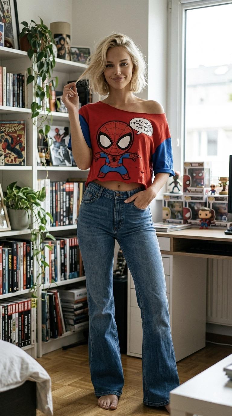 Medium Full Standing In Bright Modern Home Office Captured