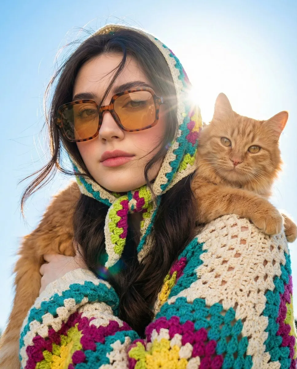 Sunglasses And Makeup In Beauty Closeup